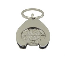 ​OEM Factory direct price coin token Metal Keychain Key ring 弹簧扣 弹弓扣